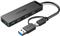 Vention 4-Port USB 3.0 Hub with Type C USB 3.0 2-in-1 Interf