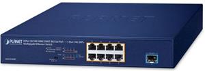 Planet MGS-910XP - 8-Port 10 100 1000 2500T 802.3at PoE 1-Port 10G SFP