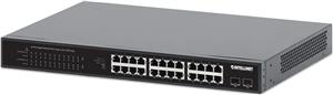 Intellinet 561891 Switch 24x RJ45 Gigabit POE+ 370W, 2x SFP Gigabit, manual VLAN