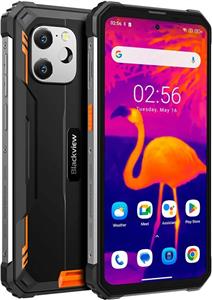 Blackview rugged smartphone BV8900 8GB+256GB with built-in thermal camera, orange.