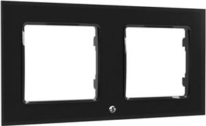 Home Shelly Accessories "Wall Frame 2" Wandtaster Rahmen 2-fach Schwarz