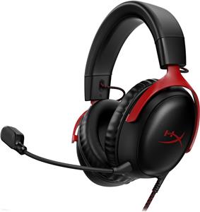 HyperX Cloud III Red Black, 727A9AA - Profesionalne Gaming Slušalice