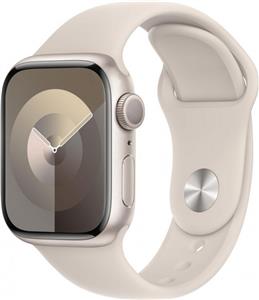 Apple Watch 9 GPS 41mm aluminium Księżycowa Poświata | Księżycowa Poświata pasek sportowy S/M