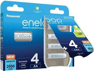 Panasonic Eneloop zestaw 4x AA 2000mAh + 4x AAA 800mAh