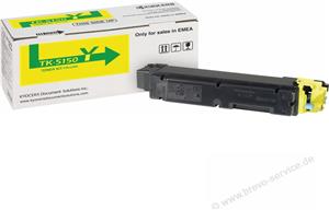 TON Kyocera Toner TK-5150Y Gelb bis zu 10.000 Seiten gem. ISO/IEC 19798