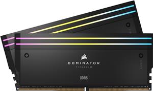 CORSAIR RAM Dominator Titanium RGB - 64 GB (2 x 32 GB Kit) - DDR5 6000 DIMM CL30