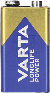 VARTA Longlife Power Batterie E-Block 6LR61 9V 1er Blister