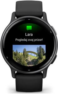 Pametni sat GARMIN Vivoactive 5 Slate crni remen, 010-02862-10