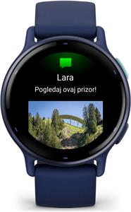 Pametni sat GARMIN Vivoactive 5 Captain Blue Metalic plavi remen, 010-02862-12