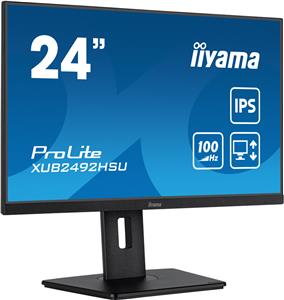 60,5cm/24" (1920x1080) Iiyama ProLite XUB2492HSU-B6 FHD IPS 100Hz 4ms 16:9 HDMI DP 4xUSB LS Black