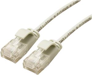 Roline UTP Data Center Patch kabel, Cat.6A (Class EA), LSOH, Slim, 0.5m, sivi