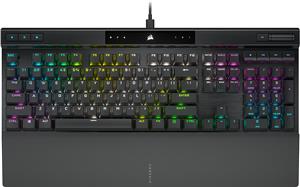 Corsair K70 RGB PRO Mechanical Gaming Keyboard, Backlit RGB LED, CHERRY MX Red, Black, Black PBT Keycaps, EAN:0840006645856