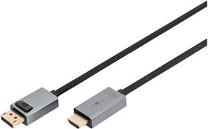 DIGITUS DisplayPort Adapterkabel, DP - HDMI Typ A 1,8m