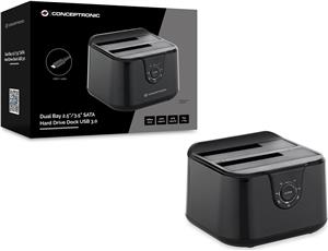 CONCEPTRONIC Dockingstation für 2.5"/3.5"-HDD-SSD´s USB-C3.2