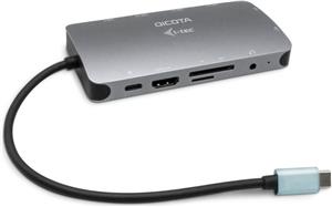 Dicota USB-C Portable 10-in-1 Docking Station HDMI/PD 100W