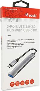 Equip Dock USB-C->1xUSB-C,1xUSB3.0,2xUSB2.0,100WPD 0.15m si