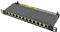 Patch panel 25.4 cm (10") mounting, Cat.6 STP, 12 Ports, black