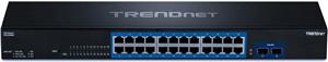 TRENDnet 24-Port Gigabit Switch with 2 x 10G SFP+ Slots