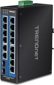 TRENDnet Industrie Switch 16Port Gbit DIN-Rail