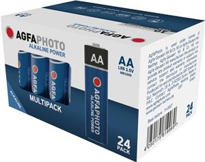 AgfaPhoto Batterie Alkaline Power -AA LR06 Mignon 24St.