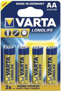 Varta Batterie LONGLIFE AA Mignon NEU 4St.