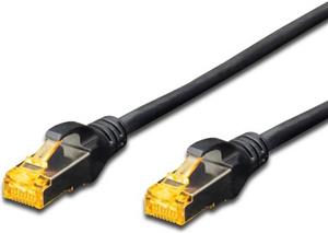 DIGITUS CAT6 RJ45 S/FTP patch kabel 10,0m crni