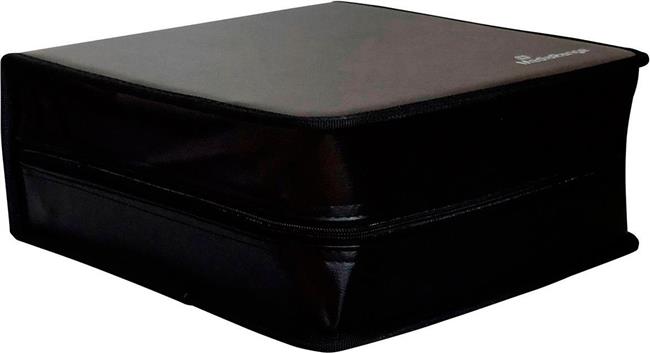 MediaRange Media storage wallet for 300 discs, synthetic leather, black