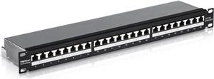 24-port Cat6A Shielded 1U Patch Panel