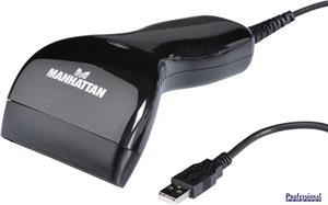 Contact CCD Barcode Scanner 80 mm Scan Width, USB, Black