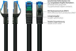 EFB CAT6a CRNI 0,15m patch kabel S/FTP PIMF