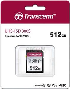 SD Card 512GB Transcend SDXC SDC300S 100/55 MB/s