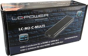 LC-Power SSD enclosure LC-M2-C-Multi-4 -M.2 (NVMe & SATA)