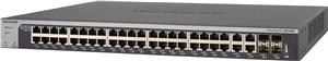 ProSAFE XS748T - 44 x 10GBASE-T copper ports, 4x SFP+ 1000/10GBASE-X fiber ports, 262.8W max., 47.8 dB, 2.61 kg