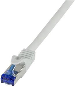 Logilink patch kabel Ultraflex, Cat.6A, S/FTP, sivi, 0,5 m