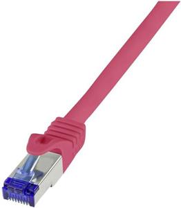 Logilink patch kabel Ultraflex, Cat.6A, S/FTP, crveni, 0,5 m