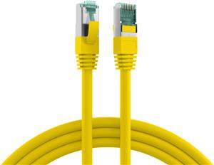 EFB RJ45 patch kabel S/FTP, Cat.6A, LSZH, Cat.7 sirovi kabel, 0,25 m, žuti