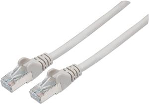 S/FTP 26 AWG, CAT7 Raw Cable, CAT6a Modular plugs, 0.25 m, Gray