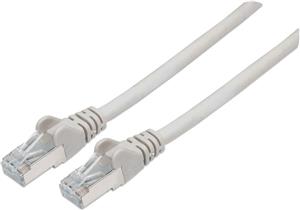 S/FTP 26 AWG, CAT7 Raw Cable, CAT6a Modular plugs, 1 m, Gray