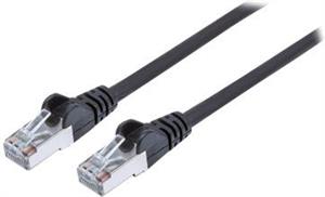 S/FTP 26 AWG, CAT7 Raw Cable, CAT6a Modular plugs, 10 m, Black