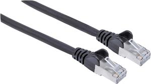 S/FTP 26 AWG, CAT7 Raw Cable, CAT6a Modular plugs, 2 m, Black