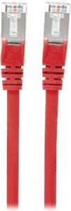 S/FTP 26 AWG, CAT7 Raw Cable, CAT6a Modular plugs, 3 m, Red