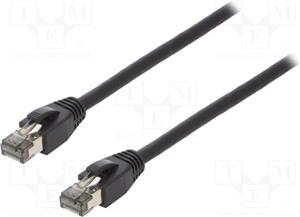 Premium Cat.8.1 patch cable, black, 10m