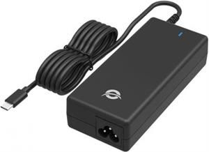 CONCEPTRONIC punjač 1Port 100W GaN, USB-C UK utikač crni