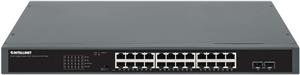 INTELLINET 24-Port Gigabit PoE+ Switch with 2 SFP Port 19