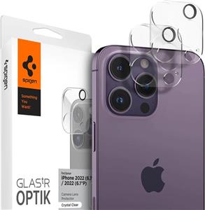 Spigen Glass Optik, zaštitno staklo za kameru telefona, 2 kom, prozirno - iPhone 14 Pro/iPhone 14 Pro Max (AGL05228)