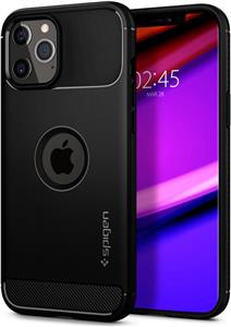 Spigen Rugged Armor, zaštitna maska za telefon, crna - iPhone 12/Pro