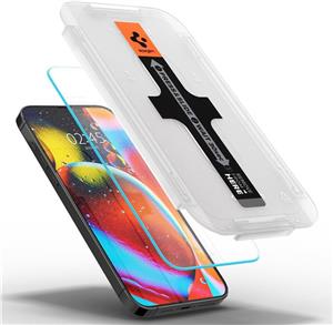 Spigen tR EZ Fit, zaštitno staklo za ekran telefona, 2 kom + okvir za instalaciju - iPhone 14 Plus/iPhone 13 Pro Max