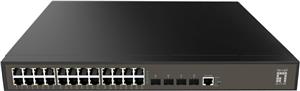 LevelOne Switch 24x GE GEL-2871 4xGSFP 19"