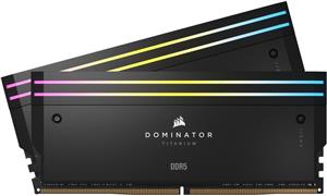 CORSAIR RAM Dominator Titanium RGB - 96 GB (2 x 48 GB Kit) - DDR5 6600 DIMM CL32