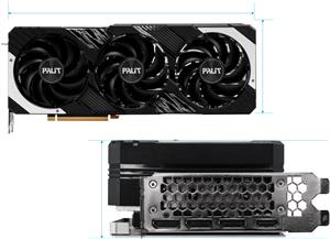 Palit GeForce RTX 4080 SUPER GamingPro OC - graphics card - NVIDIA GeForce RTX 4080 SUPER - 16 GB - silver gray, iron black